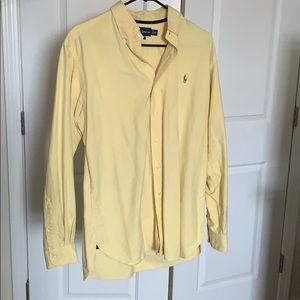Ralph Lauren Mens Yellow Button Down